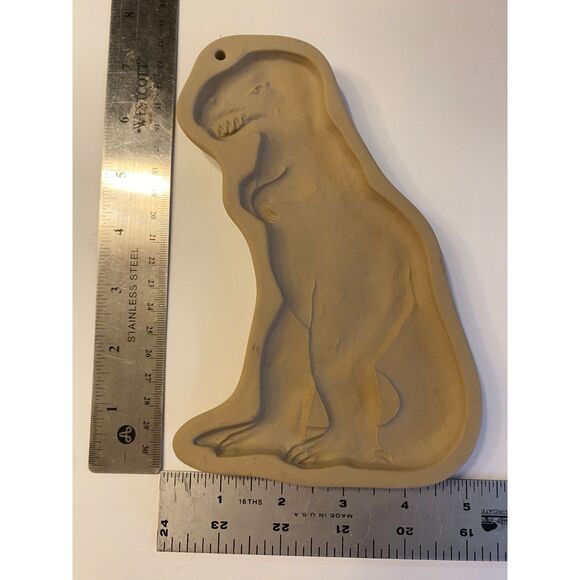T-Rex Dinosaur Brown Bag Cookie Art 1985 - Picture 1 of 8